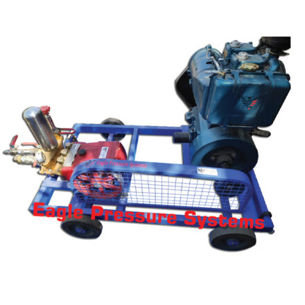 Diesel engine driven hydro test pump system