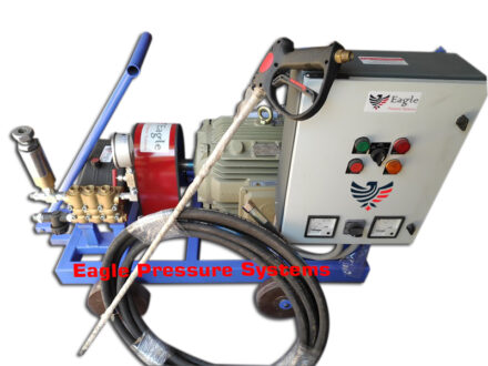High pressure water jet washer pump UP to 250 bar pressure and 500-bar-jet-cleaning-pump-system---BE